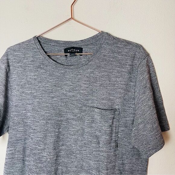 EUC Pacsun Mens Heather Gray Shirt Large - Picture 3 of 5